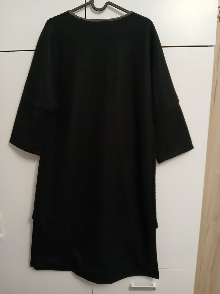 Siyah Fermuarlı Kadın Kaban - Görsel 5