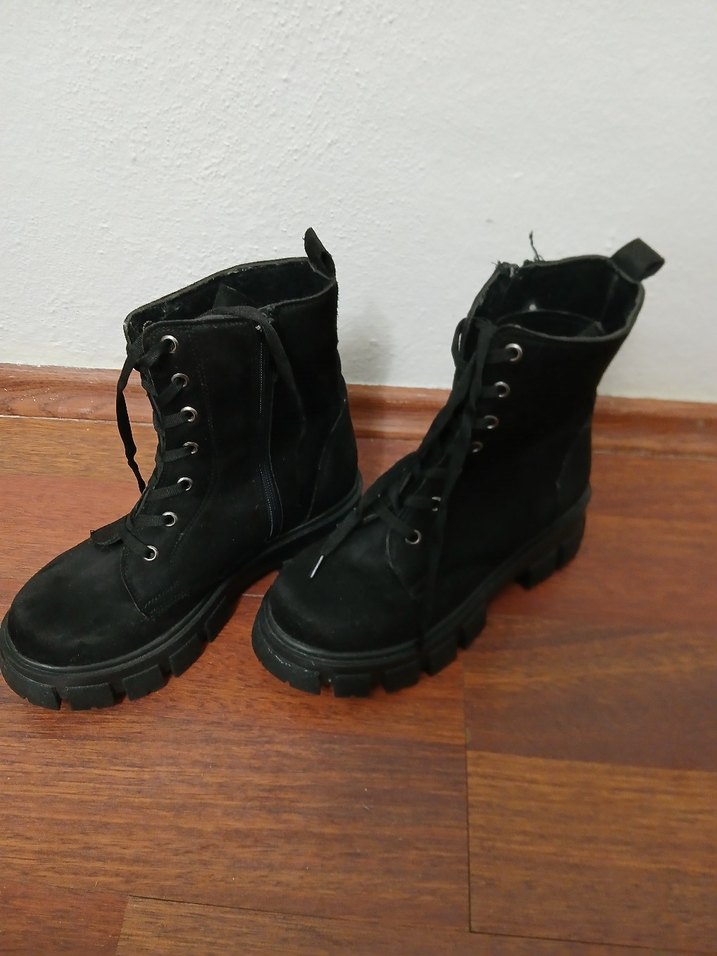 Siyah Süet Kadın botu - Görsel 4