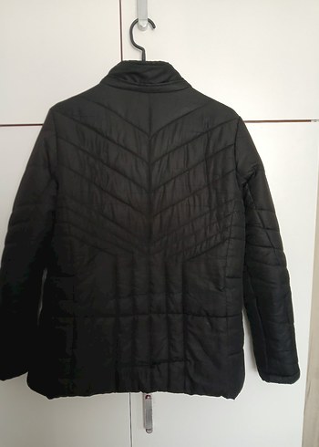 Siyah Fermuarlı Mont - Görsel 6