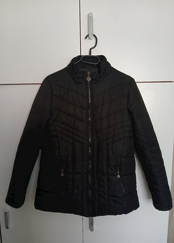 Siyah Fermuarlı Mont - Görsel 2