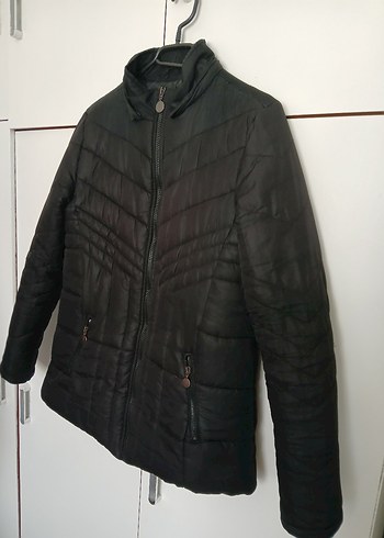 Siyah Fermuarlı Mont - Görsel 4