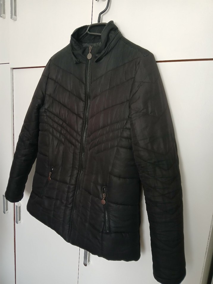 Siyah Fermuarlı Mont - Görsel 4