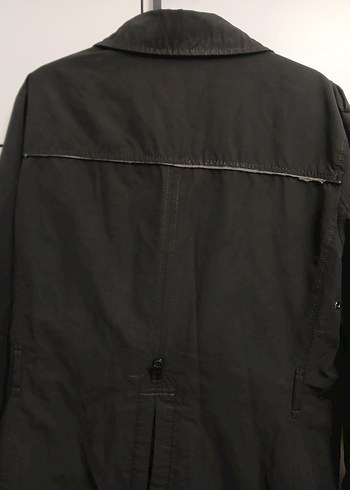 zara Siyah Düğmeli Trençkot - Görsel 4