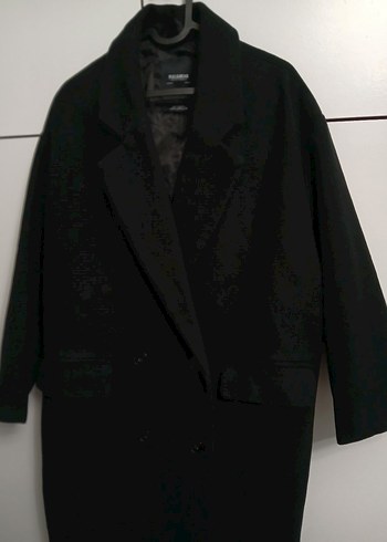 M.L.Xl uyumlu pull bear Siyah Düğmeli Kaban - Görsel 2