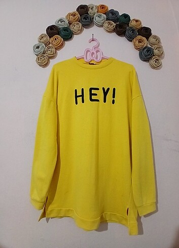 Sarı sweatshirt