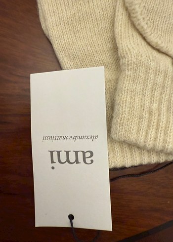 Ami Bej Örgü Parmaksız Eldiven - Görsel 6