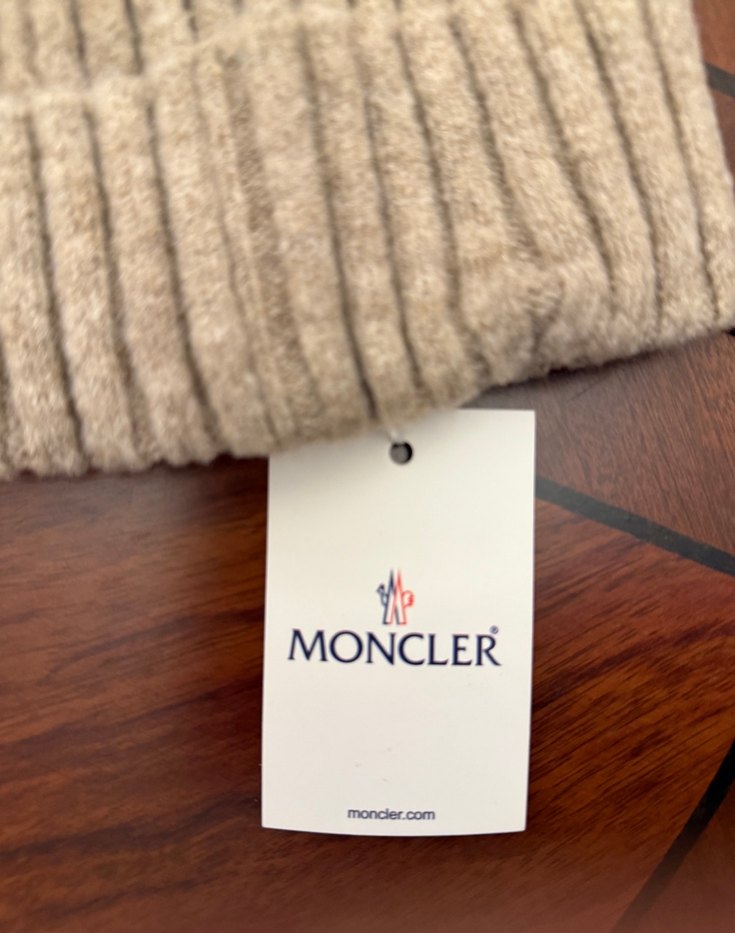 Moncler Kadın Bej Yün Bere - Görsel 3