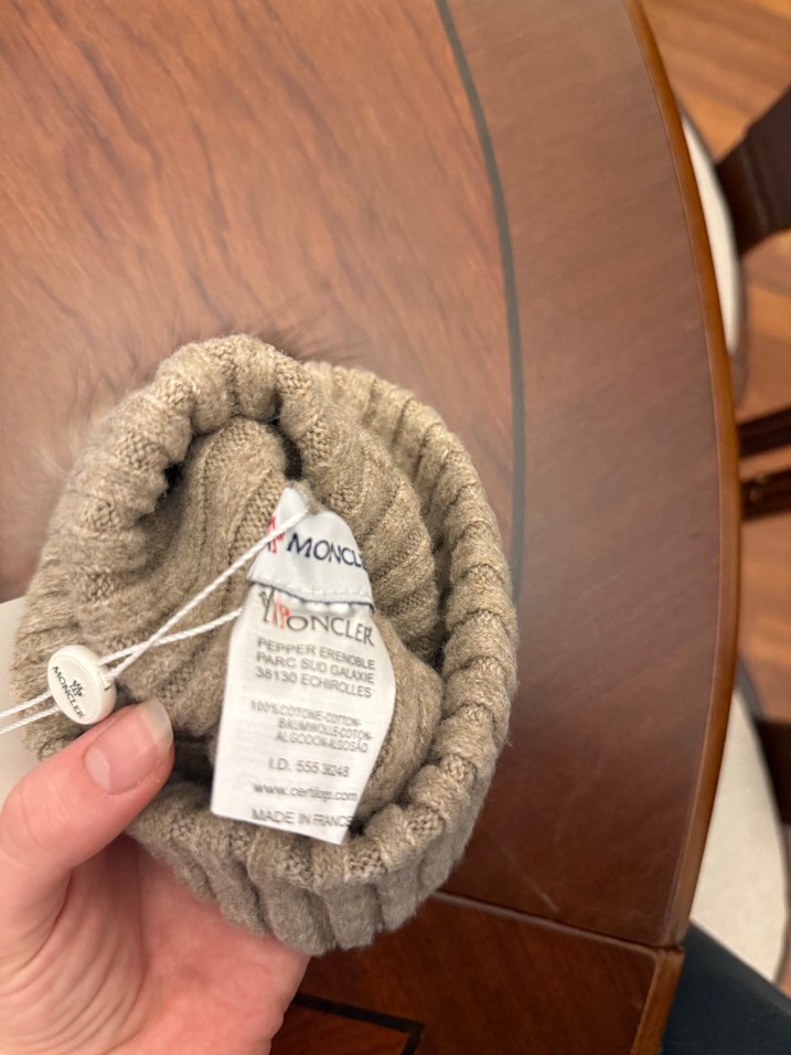 Moncler Kadın Bej Yün Bere - Görsel 4