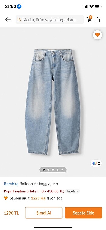 BERSHKA balon pantolon