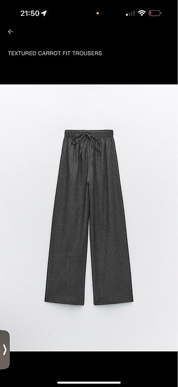 zara xs s gri dokulu balon kesim bol pantolon