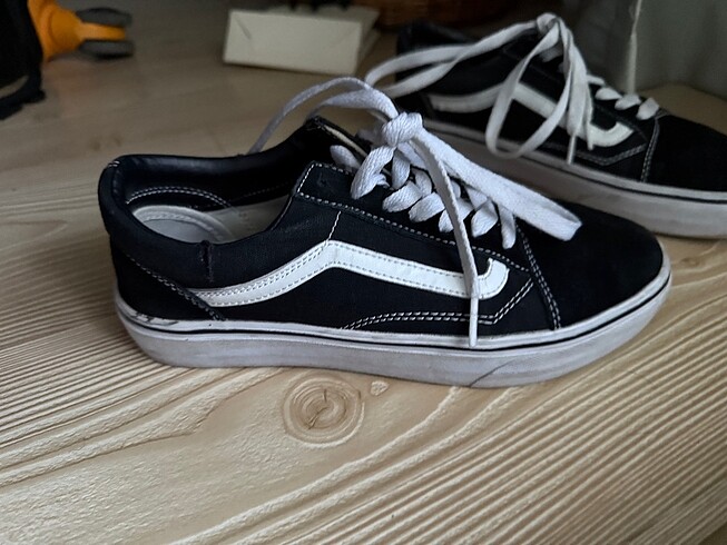 37 Beden vans old skool siyah beyaz 37 no