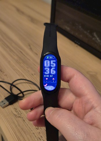 mi band 7 Siyah Akıllı Bileklik - Görsel 2