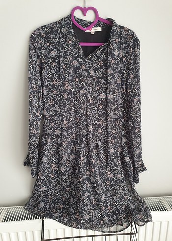 koton sifon elbise astarli