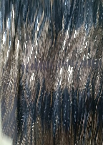 Boncuk İşlemeli Yılan Desenli Uzun Abiye Elbise - Görsel 4