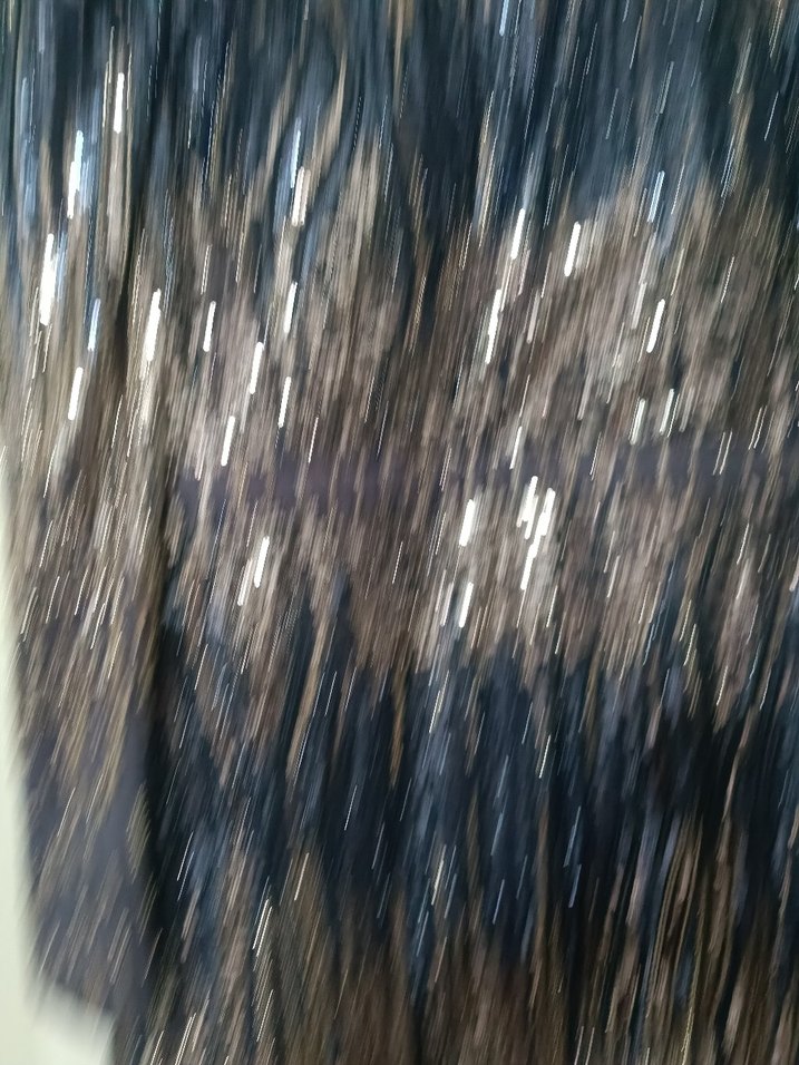 Boncuk İşlemeli Yılan Desenli Uzun Abiye Elbise - Görsel 4