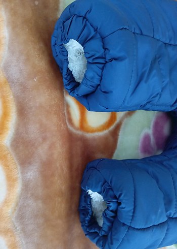 Mavi Erkek Bebek Kürklü Tulum Leon Nakışlı 12,18beden - Görsel 6