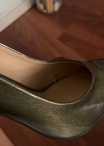 Yeşil Blok Topuklu Stiletto - Marine Shoes - Görsel 6