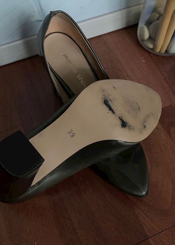 Yeşil Blok Topuklu Stiletto - Marine Shoes - Görsel 8