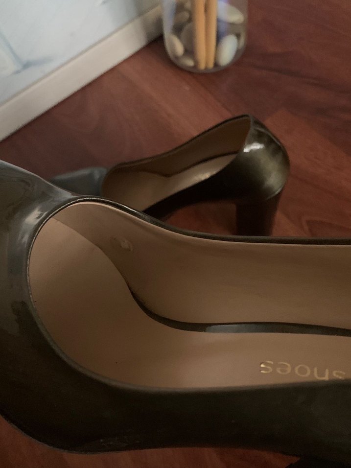 Yeşil Blok Topuklu Stiletto - Marine Shoes - Görsel 5