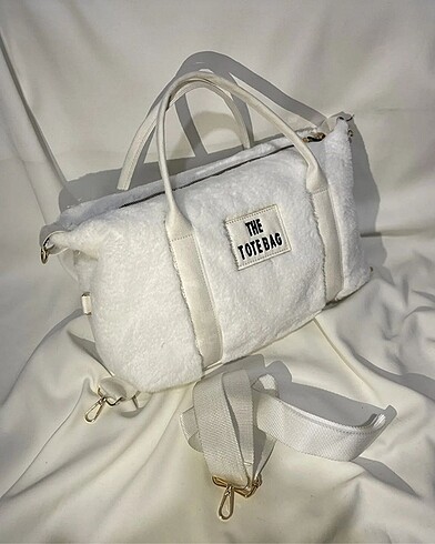 peluş tote çanta