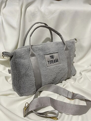 peluş tote çanta