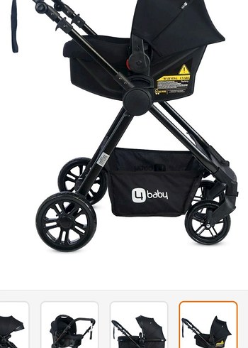 Siyah Travel Sistem Bebek Arabası ve Taşıma Koltuğu - Görsel 8