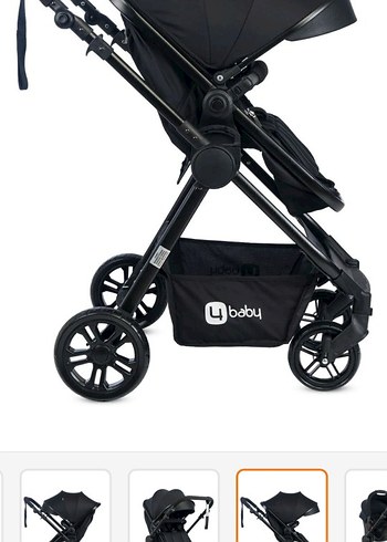 Siyah Travel Sistem Bebek Arabası ve Taşıma Koltuğu - Görsel 5