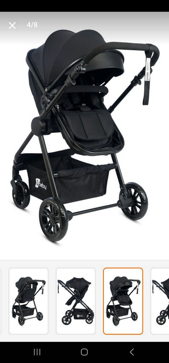 Siyah Travel Sistem Bebek Arabası ve Taşıma Koltuğu - Görsel 4