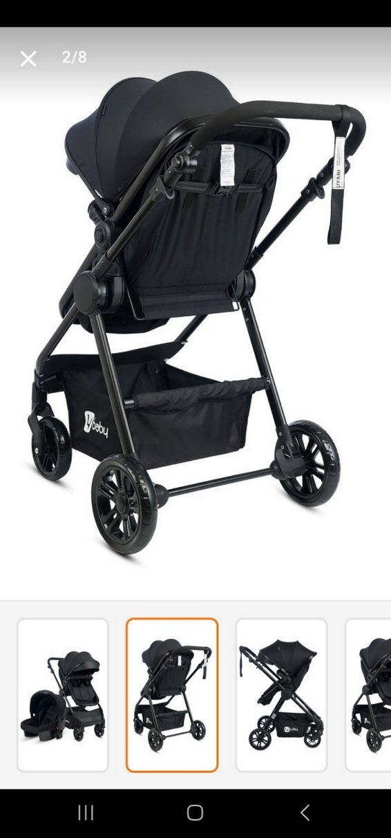 Siyah Travel Sistem Bebek Arabası ve Taşıma Koltuğu - Görsel 2