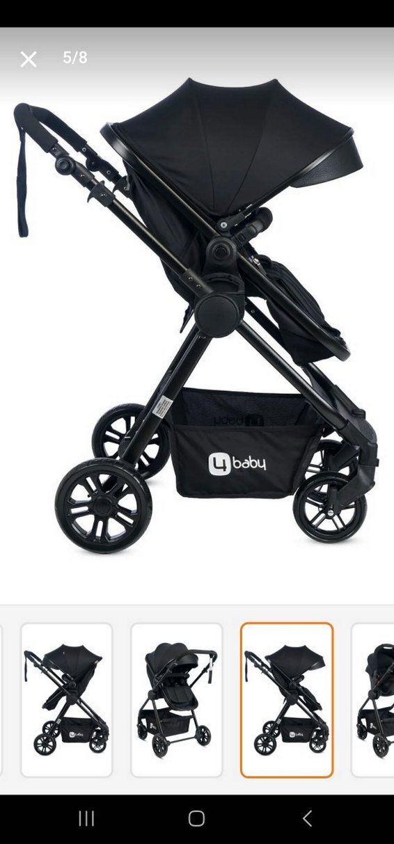 Siyah Travel Sistem Bebek Arabası ve Taşıma Koltuğu - Görsel 5