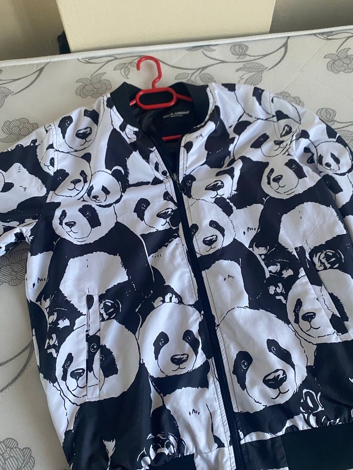 Uzun Kollu, Bol Kesim, Baskılı erkek Ceket - Görsel 4