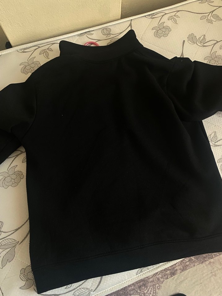 Siyah Fermuarlı Erkek Sweatshirt HIRKA - Görsel 4