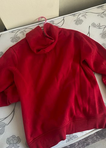 Koyu Kırmızı Erkek Kapüşonlu Sweatshirt - Görsel 3