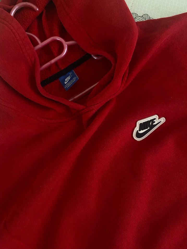 Koyu Kırmızı Erkek Kapüşonlu Sweatshirt - Görsel 2