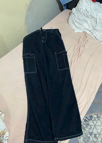 ERKEK LBEDEN Siyah Bol Kesim Midi Boy Kot Pantolon - Görsel 4