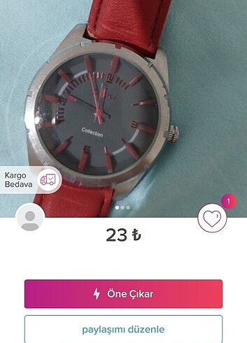 Kırmızı yeşil kol saati