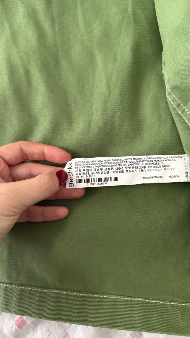 Bershka Düğmeli Yeşil Midi Kadın Ceket - Görsel 3