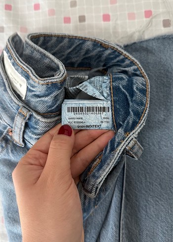 Zara trf wide leg yüksek bel jean - Görsel 4