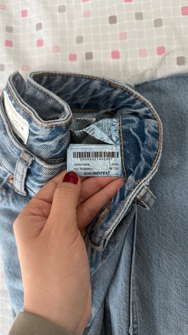 Zara trf wide leg yüksek bel jean - Görsel 4