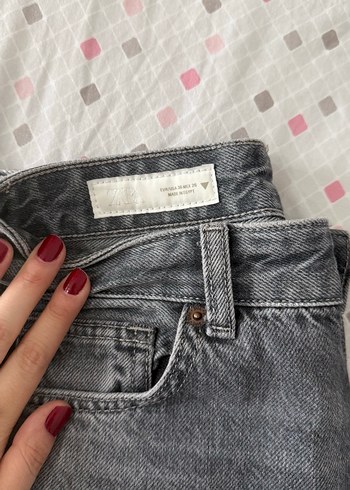 Zara trf wide leg yüksek bel jean - Görsel 3