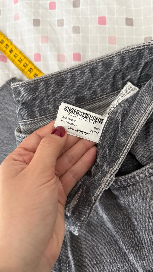 Zara trf wide leg yüksek bel jean - Görsel 5