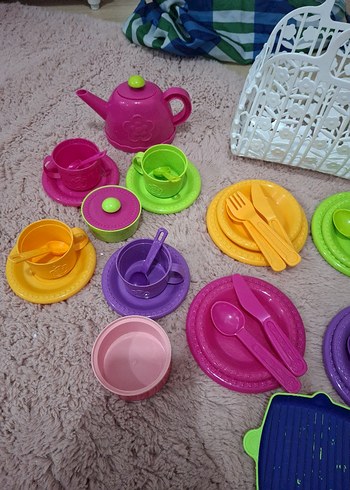 Renkli Çocuk Tabak, Çatal ve Bıçak Seti - Görsel 2