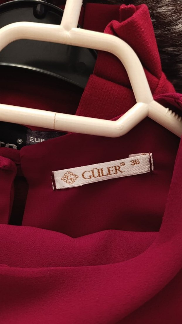 Bordo Uzun Kollu Piliseli Kadın Tunik takım - Görsel 5