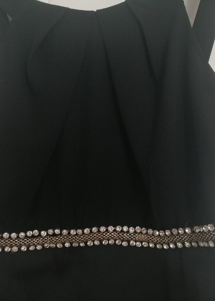 Siyah kısa elbise - Görsel 4