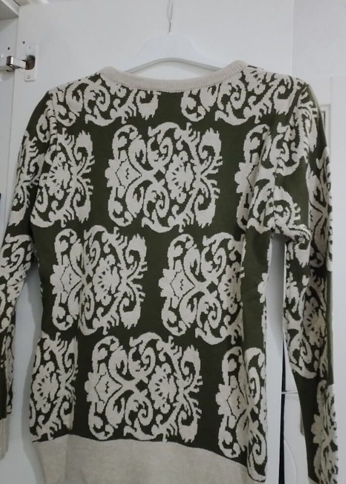 Haki desenli hırka - Görsel 2