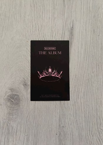 BLACKPINK THE ALBUM JISOO PHOTOCARD