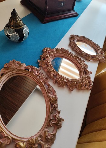 ..putra.j Parlak Oval Ayna Seti - Görsel 3