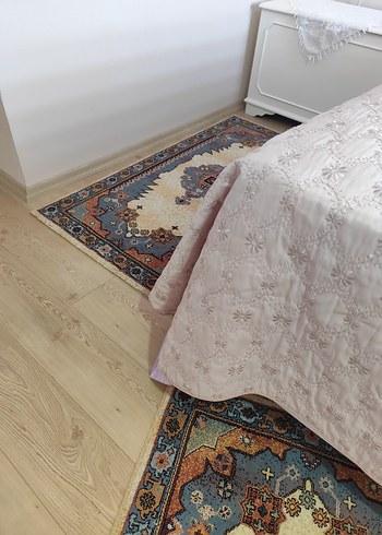 Nakışlı putra pembesiYatak Örtüsü - Görsel 4