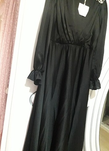 Uzun  yeni etiket abiye.tarz   abiye elbise - Görsel 9