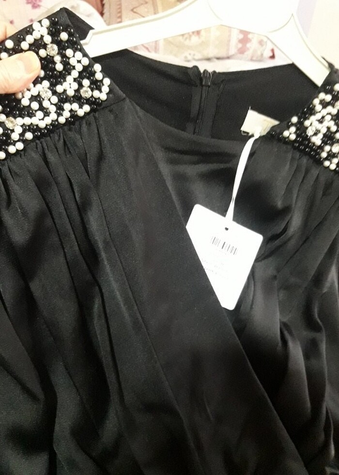 Seten uzun yeni etiket tarz abiye - Görsel 3